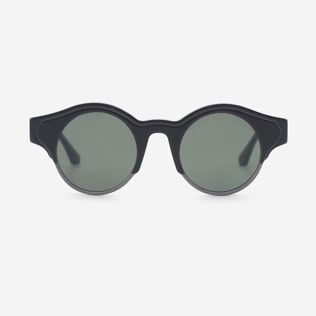 Unique Round Acetate Unisex Sunglasses 25A8214