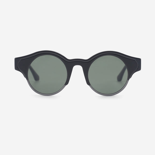 Unique Round Acetate Unisex Sunglasses 25A8214