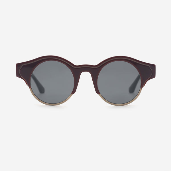 Unique Round Acetate Unisex Sunglasses 25A8214