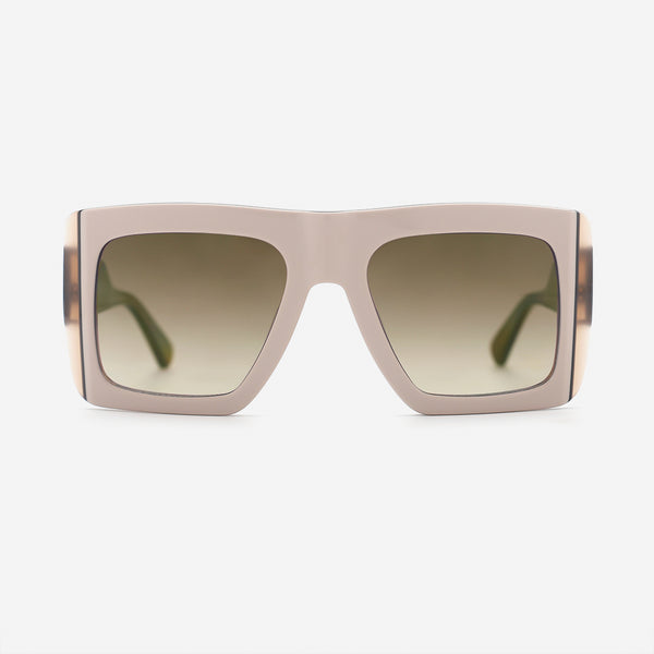 Rectangle Laminated Acetat Unisex Sunglasses 25A8221
