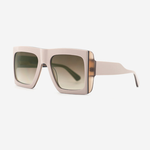 Rectangle Laminated Acetat Unisex Sunglasses 25A8221