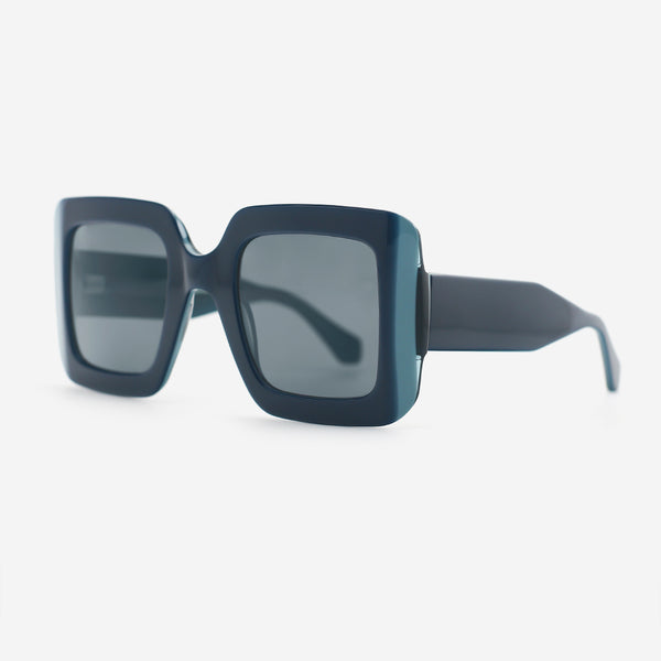 Unique Square Acetate Unisex Sunglasses 25A8222