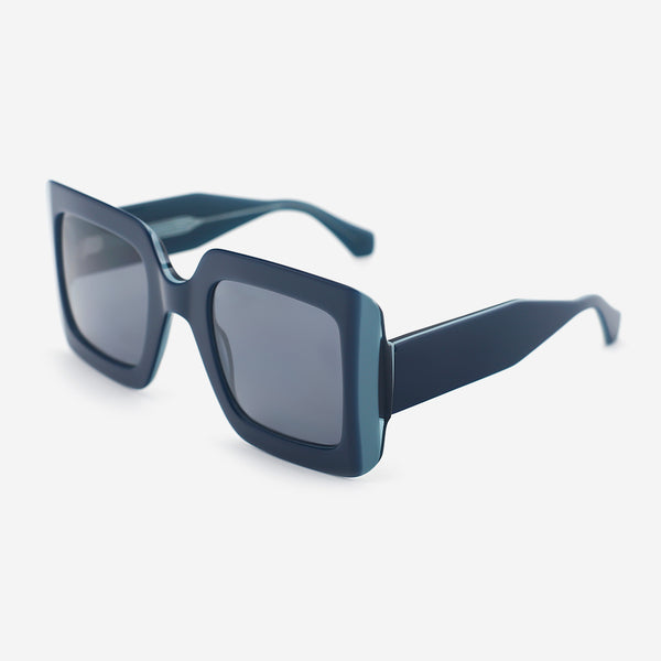 Unique Square Acetate Unisex Sunglasses 25A8222