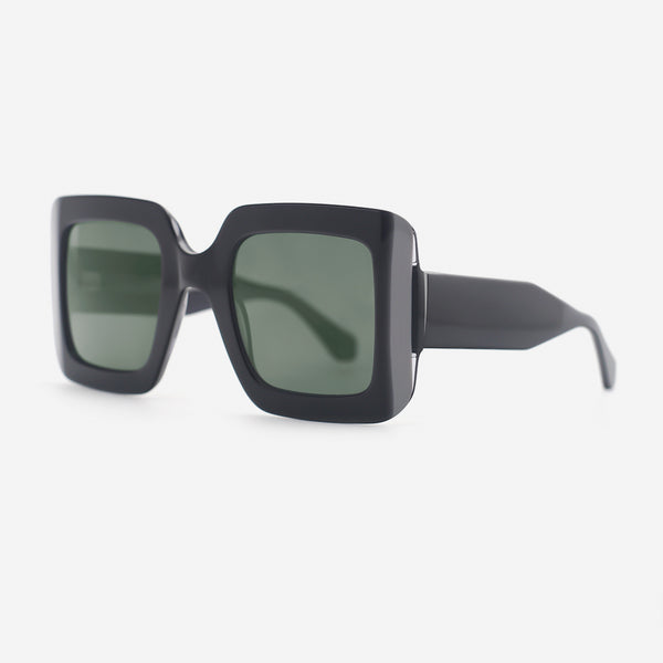 Unique Square Acetate Unisex Sunglasses 25A8222