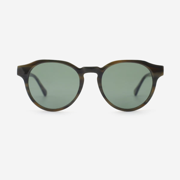 Round Laminated Acetat Unsiex Sunglasses 25A8227