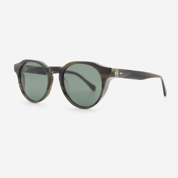 Round Laminated Acetat Unsiex Sunglasses 25A8227