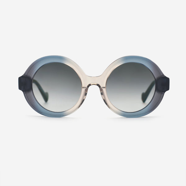 Unique Round Acetate Female Sunglasses 25A8229