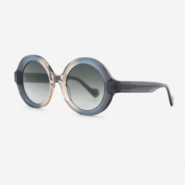 Unique Round Acetate Female Sunglasses 25A8229