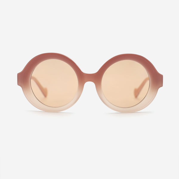Unique Round Acetate Female Sunglasses 25A8229