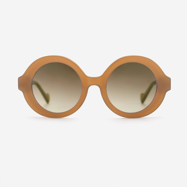 Unique Round Acetate Female Sunglasses 25A8229