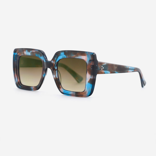Unique Square Acetate Unisex Sunglasses 25A8230