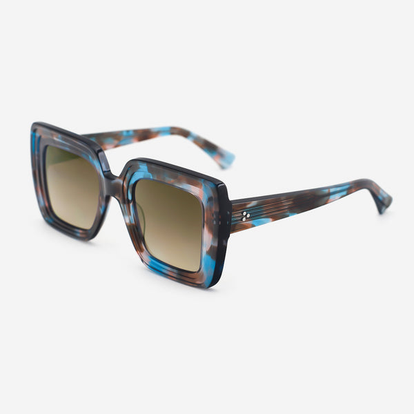 Unique Square Acetate Unisex Sunglasses 25A8230