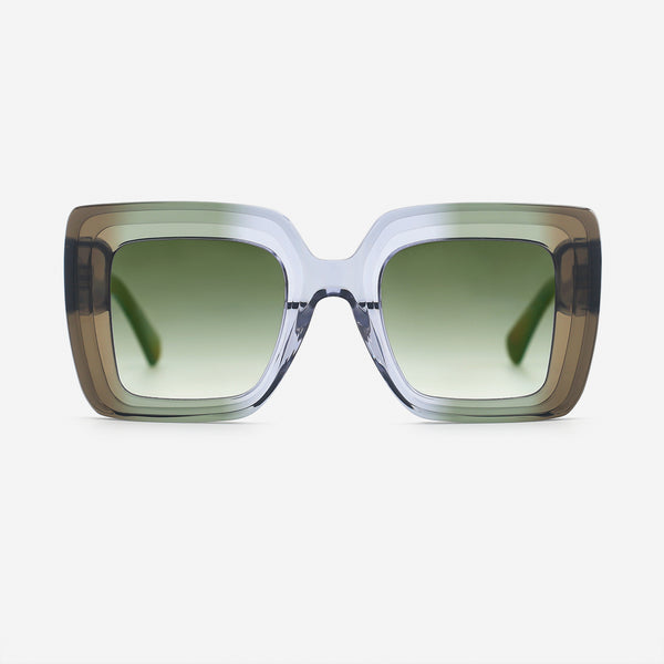 Unique Square Acetate Unisex Sunglasses 25A8230