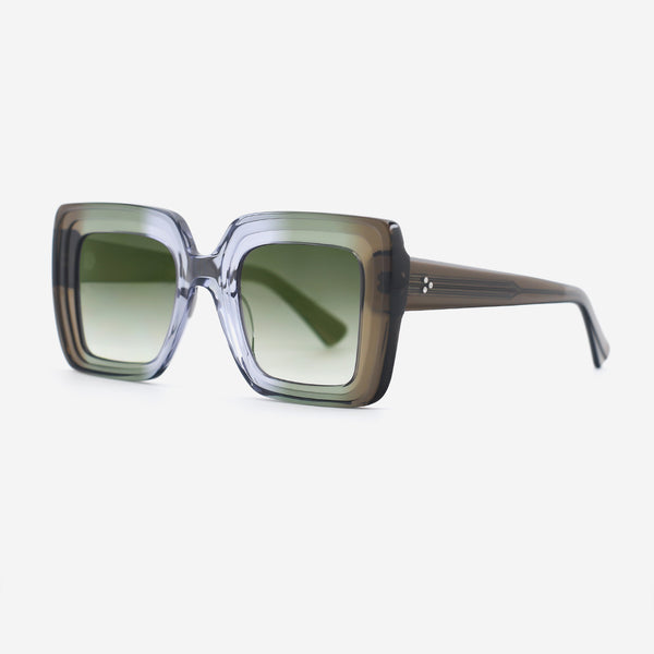Unique Square Acetate Unisex Sunglasses 25A8230