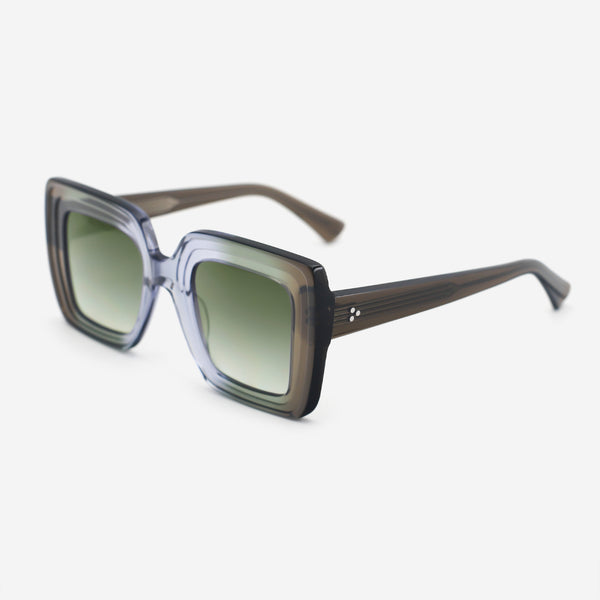Unique Square Acetate Unisex Sunglasses 25A8230