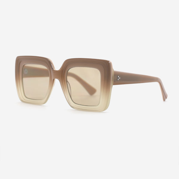 Unique Square Acetate Unisex Sunglasses 25A8230