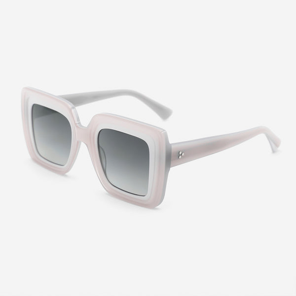 Unique Square Acetate Unisex Sunglasses 25A8230