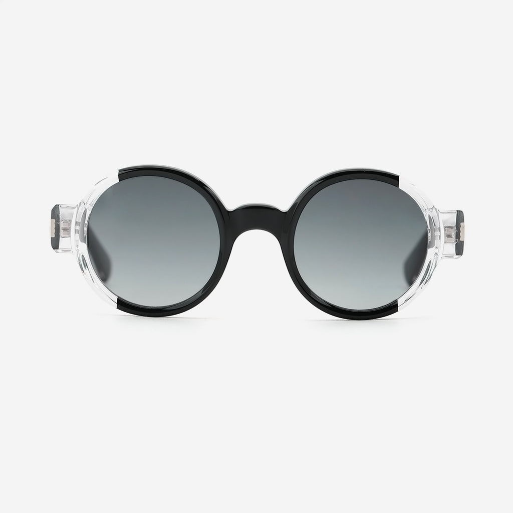 Vintage Round Laminated Acetat Unisex Sunglasses 25A8231
