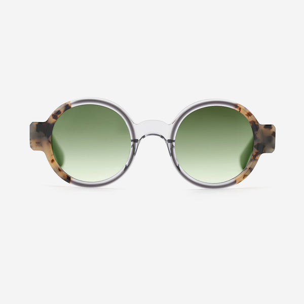 Vintage Round Laminated Acetat Unisex Sunglasses 25A8231