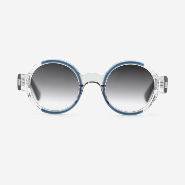Vintage Round Laminated Acetat Unisex Sunglasses 25A8231