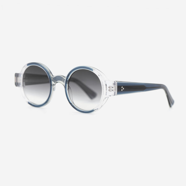 Vintage Round Laminated Acetat Unisex Sunglasses 25A8231