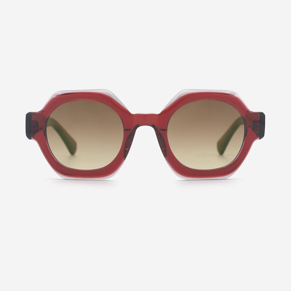 Unique Polygon Acetate Unisex Sunglasses 25A8232
