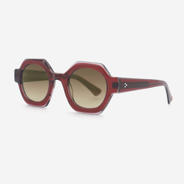 Unique Polygon Acetate Unisex Sunglasses 25A8232
