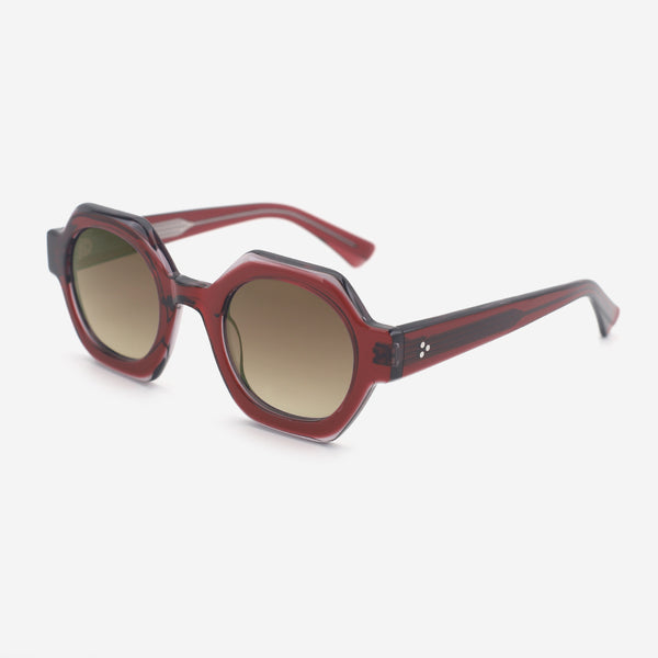 Unique Polygon Acetate Unisex Sunglasses 25A8232