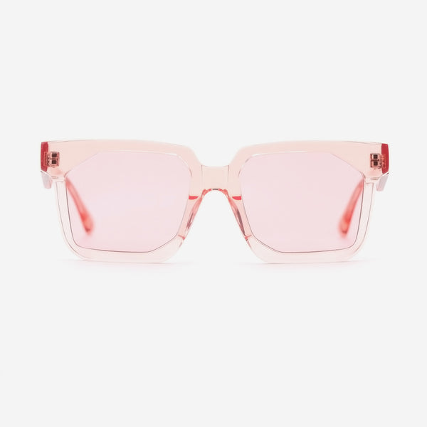 Geometric Square Acetat Unisex Sunglasses 25A8253
