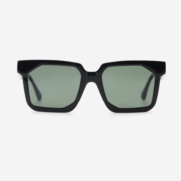 Geometric Square Acetat Unisex Sunglasses 25A8253