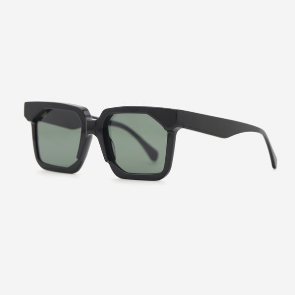Geometric Square Acetat Unisex Sunglasses 25A8253