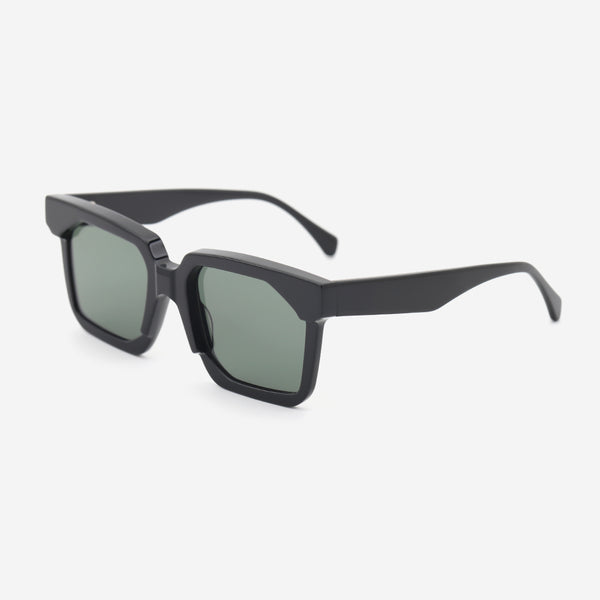 Geometric Square Acetat Unisex Sunglasses 25A8253