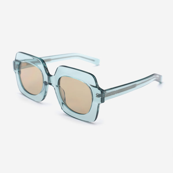 Retro Square Acetat Unsiex Sunglasses 25A8256
