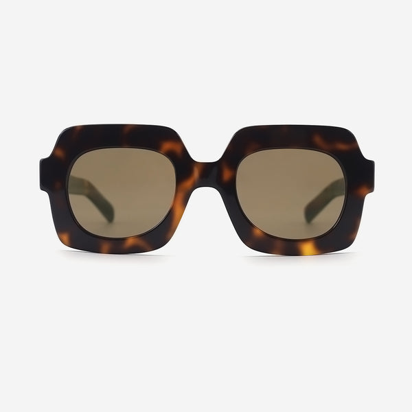 Retro Square Acetat Unsiex Sunglasses 25A8256