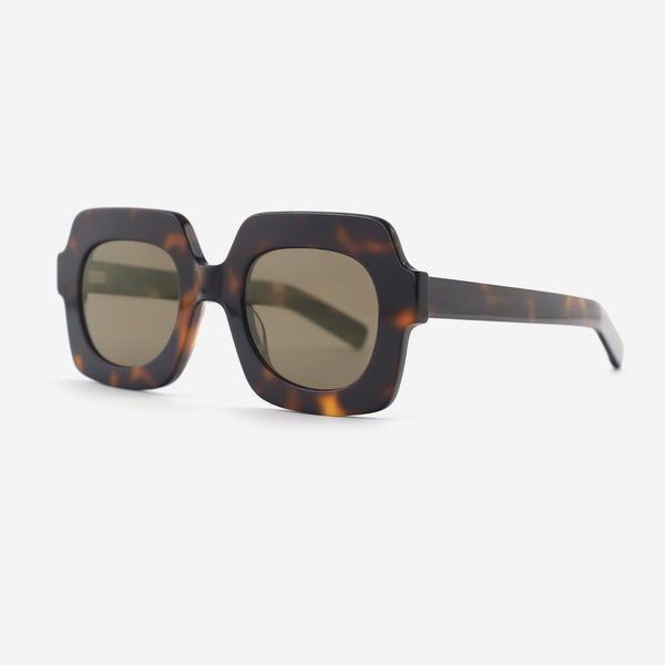 Retro Square Acetat Unsiex Sunglasses 25A8256