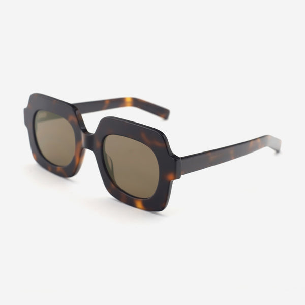 Retro Square Acetat Unsiex Sunglasses 25A8256