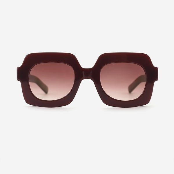 Retro Square Acetat Unsiex Sunglasses 25A8256