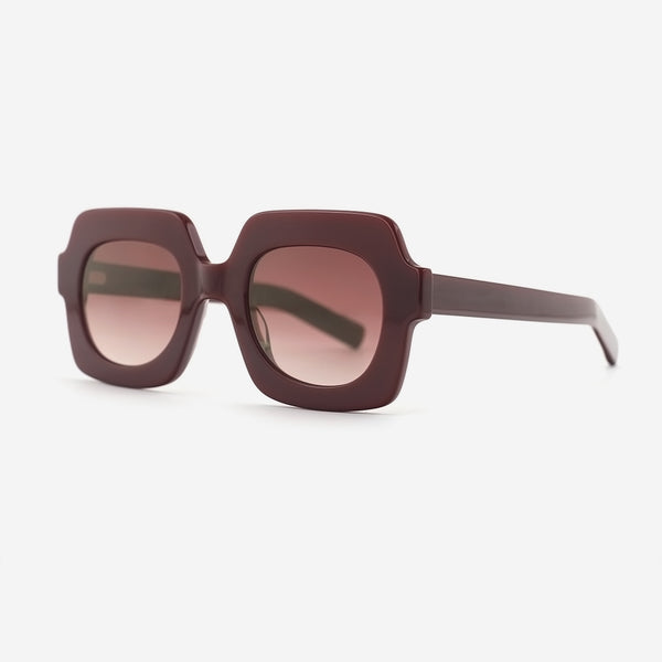 Retro Square Acetat Unsiex Sunglasses 25A8256