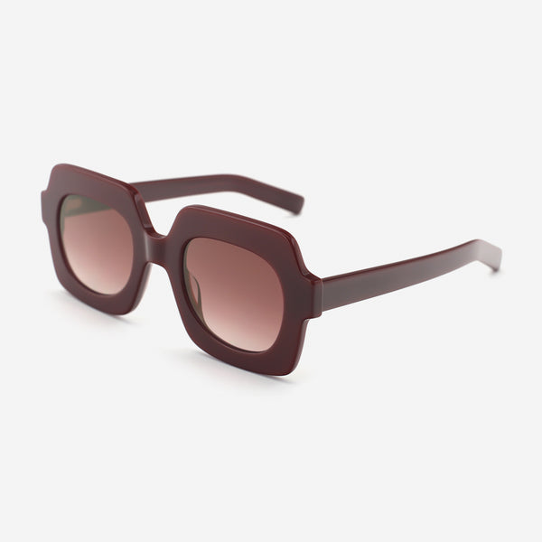 Retro Square Acetat Unsiex Sunglasses 25A8256