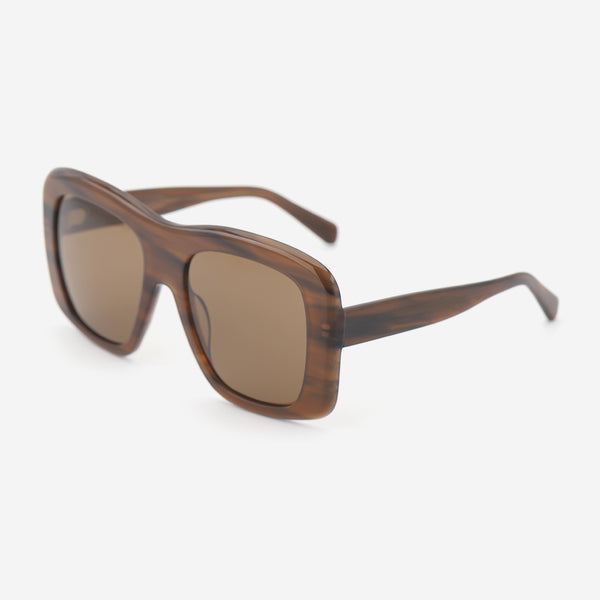 Retro Square Oversize Acetat Women's Sunglasses 25A8262