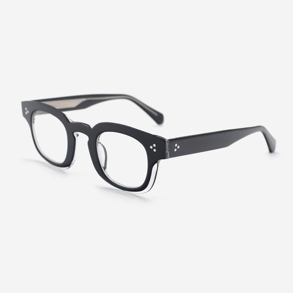 Retro Square Acetate Unisex Optical Frames 26A3014