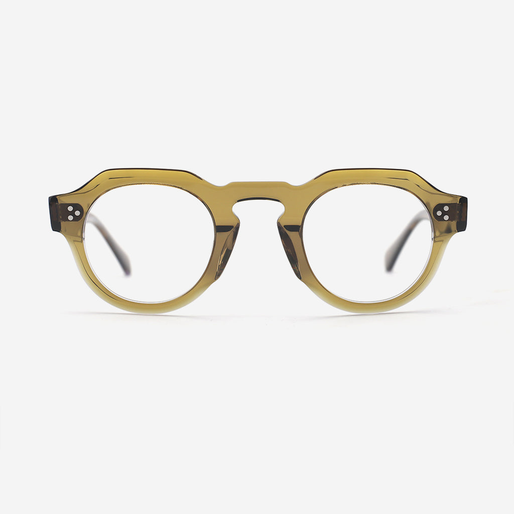 Retro Polygon Acetate Unisex Optical Frames 26A3015