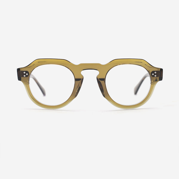 Retro Polygon Acetate Unisex Optical Frames 26A3015
