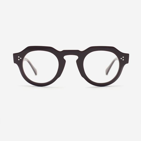 Retro Polygon Acetate Unisex Optical Frames 26A3015