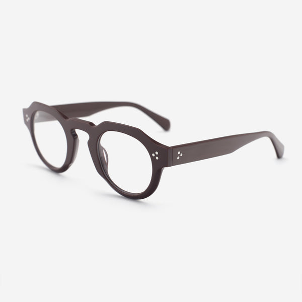 Retro Polygon Acetate Unisex Optical Frames 26A3015