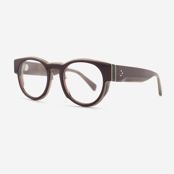Retro Round Acetate Unisex Optical Frames 26A3019