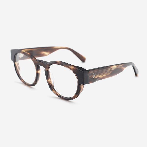 Retro Round Acetate Unisex Optical Frames 26A3019