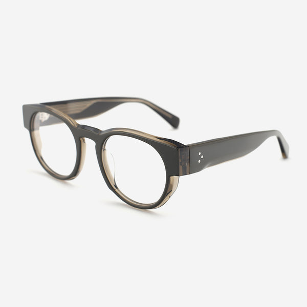 Retro Round Acetate Unisex Optical Frames 26A3019