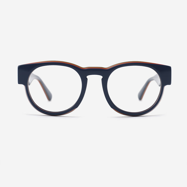 Retro Round Acetate Unisex Optical Frames 26A3019