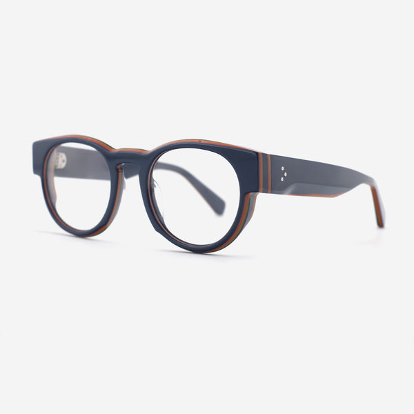 Retro Round Acetate Unisex Optical Frames 26A3019